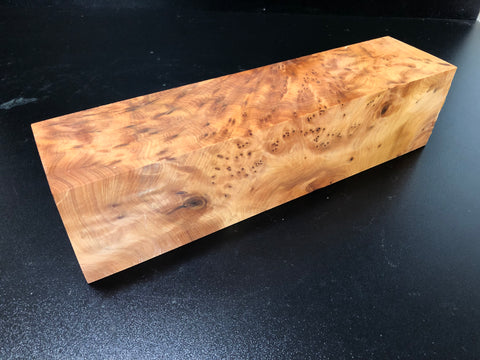 3"x3"x12 Thuya Burl Wood Turning Blank (#00347)