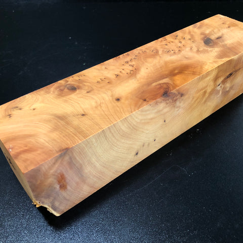 3"x3"x12 Thuya Burl Wood Turning Blank (#00348)