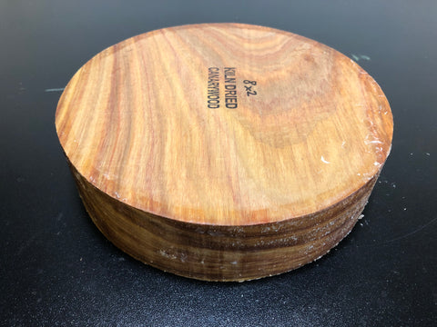 8"x2" KD Canarywood Exhibition Grade Wood Bowl Turning Blank (#00154)