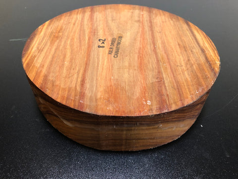8"x2" KD Canarywood Exhibition Grade Wood Bowl Turning Blank (#00156)