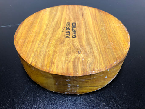 8"x2" KD Canarywood Exhibition Grade Wood Bowl Turning Blank (#00158)