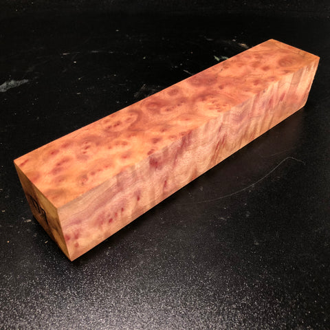 2"x2"x10.25" Camphor Burl Wood Turning Blank (#00177)