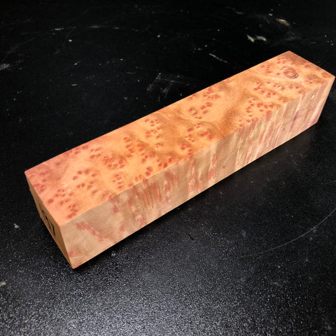1.5"x1.5"x7.5" Camphor Burl Wood Turning Blank (#00197)