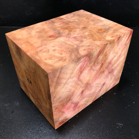 5.5"x5.5"x7.5" Camphor Burl Wood Turning Blank (#00359)