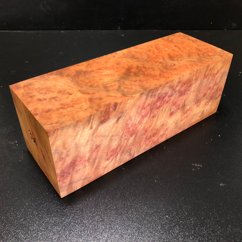 3.75"x3.75"x10" Camphor Burl Wood Turning Blank (#00361)