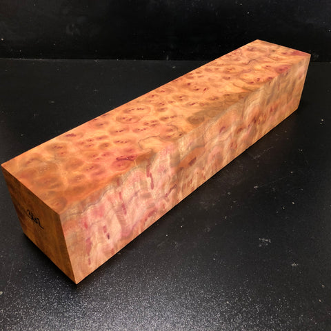 3.25"x3.25"x16.25" Camphor Burl Wood Turning Blank (#00362)