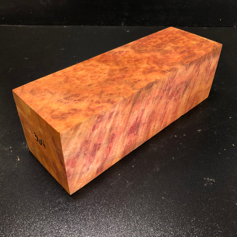3.25"x3.25"x9.75" Camphor Burl Wood Turning Blank (#00364)