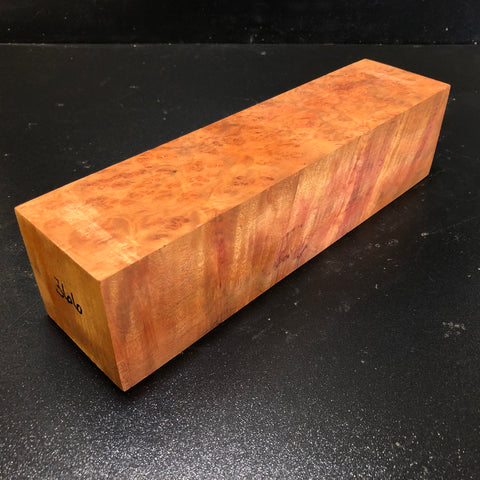 2.75"x2.75"x10.5" Camphor Burl Wood Turning Blank (#00366)