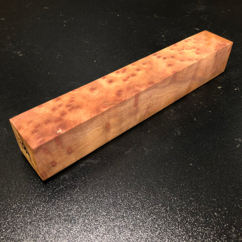 1.5"x1.5"x9.25" Camphor Burl Wood Turning Blank (#00384)