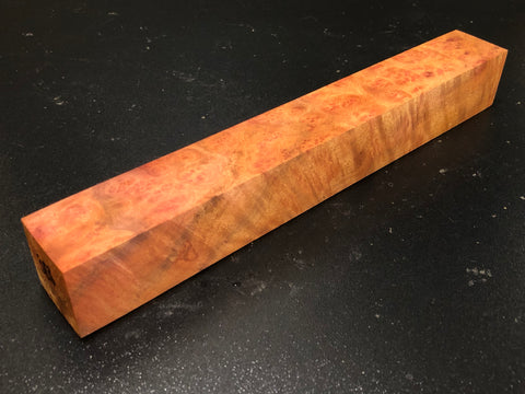 1.5"x1.5"x11.5" Camphor Burl Wood Turning Blank (#00388)