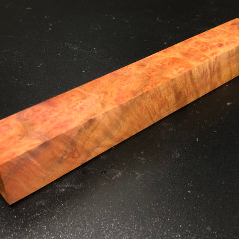 1.5"x1.5"x11.5" Camphor Burl Wood Turning Blank (#00388)