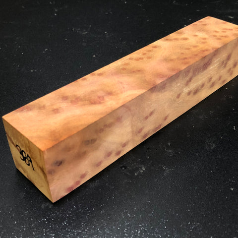1.5"x1.5"x7.5" Camphor Burl Wood Turning Blank (#00389)