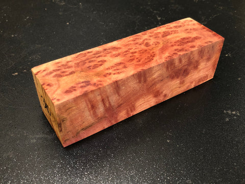 1.5"x1.5"x5.25" Camphor Burl Wood Turning Blank (#00390)