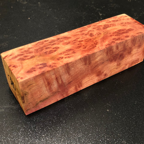 1.5"x1.5"x5.25" Camphor Burl Wood Turning Blank (#00390)