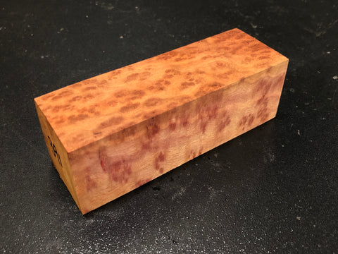 1.5"x1.5"x4.5" Camphor Burl Wood Turning Blank (#00391)