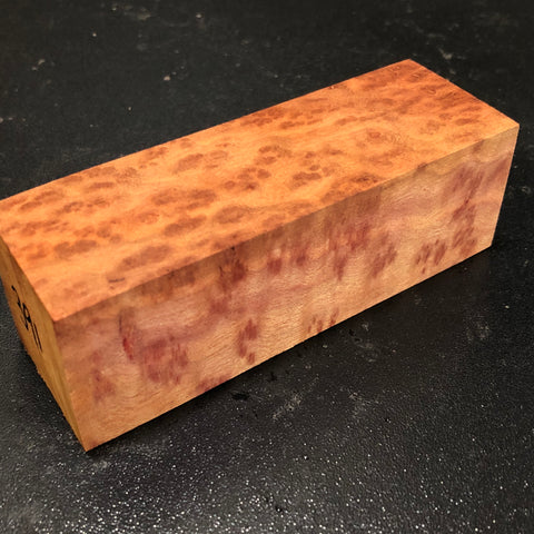 1.5"x1.5"x4.5" Camphor Burl Wood Turning Blank (#00391)