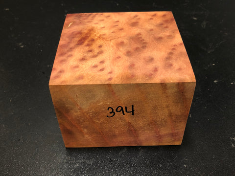 4"x4"x3" Camphor Burl Wood Turning Blank (#00394)