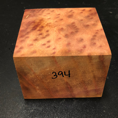 4"x4"x3" Camphor Burl Wood Turning Blank (#00394)