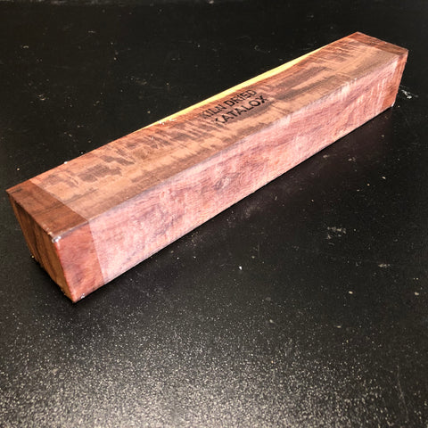 2"x2"x12" KD Figured Katalox Spindle Turning Blank (#00403)