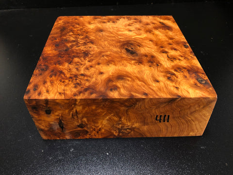 8"x8"x3" Thuya Burl Wood Bowl Turning Blank (#00411)