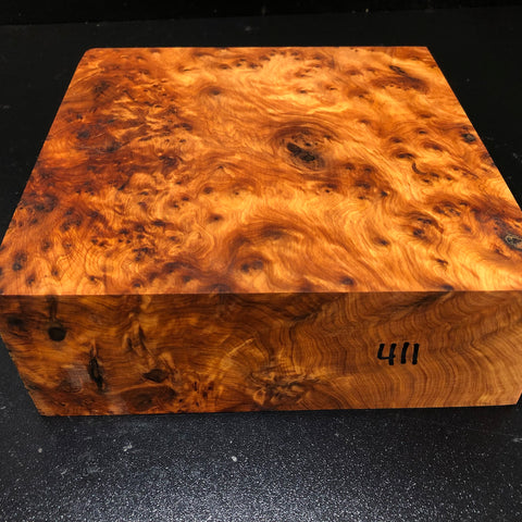 8"x8"x3" Thuya Burl Wood Bowl Turning Blank (#00411)