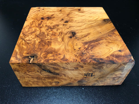 8"x8"x3" Thuya Burl Wood Bowl Turning Blank (#00412)