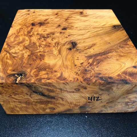 8"x8"x3" Thuya Burl Wood Bowl Turning Blank (#00412)