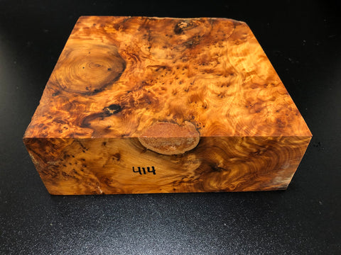 8"x8"x2.75" Thuya Burl Wood Bowl Turning Blank (#00414)