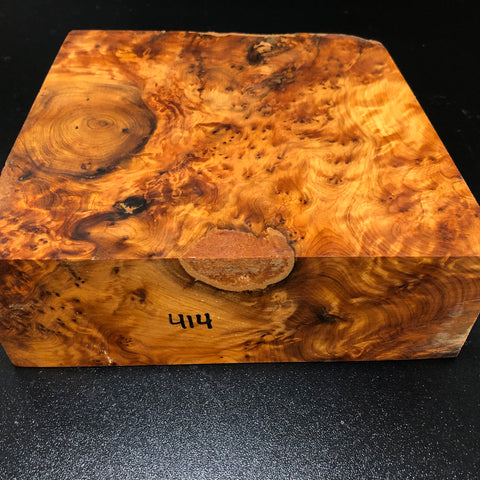 8"x8"x2.75" Thuya Burl Wood Bowl Turning Blank (#00414)