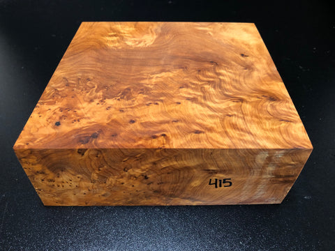 8"x8"x2.75" Thuya Burl Wood Bowl Turning Blank (#00415)