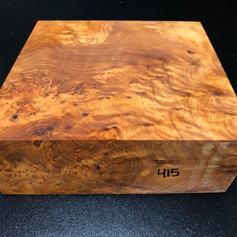 8"x8"x2.75" Thuya Burl Wood Bowl Turning Blank (#00415)