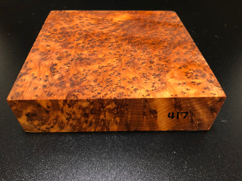 8"x8"x2" Thuya Burl Wood Bowl Turning Blank (#00417)