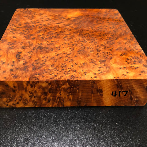 8"x8"x2" Thuya Burl Wood Bowl Turning Blank (#00417)