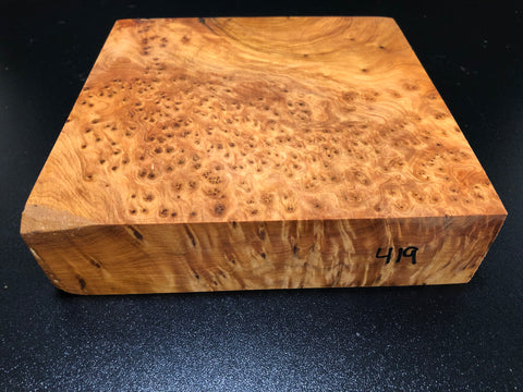 8"x8"x2" Thuya Burl Wood Bowl Turning Blank (#00419)