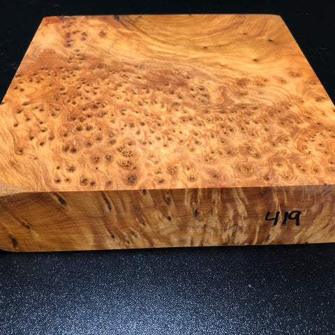 8"x8"x2" Thuya Burl Wood Bowl Turning Blank (#00419)