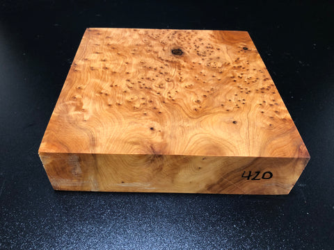 8"x8"x2" Thuya Burl Wood Bowl Turning Blank (#00420)