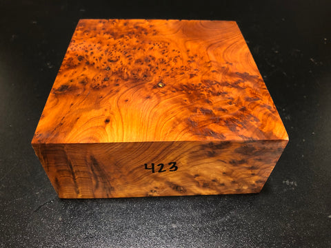 6"x6"x2.5" Thuya Burl Wood Bowl Turning Blank (#00423)