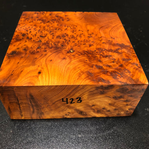 6"x6"x2.5" Thuya Burl Wood Bowl Turning Blank (#00423)