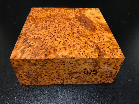 6"x6"x2.5" Thuya Burl Wood Bowl Turning Blank (#00425)
