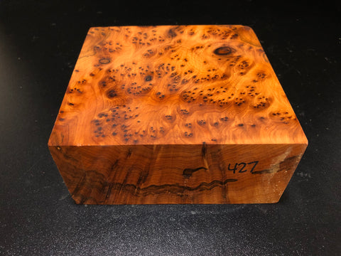 6"x6"x2.5" Thuya Burl Wood Bowl Turning Blank (#00427)