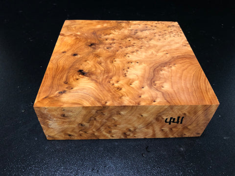 6"x6"x2" Thuya Burl Wood Bowl Turning Blank (#00441)