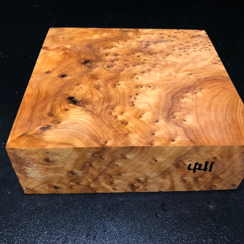 6"x6"x2" Thuya Burl Wood Bowl Turning Blank (#00441)