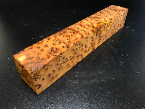 2"x2"x12" Thuya Burl Wood Spindle Turning Blank (#00453)