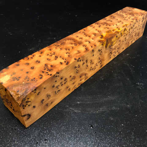 2"x2"x12" Thuya Burl Wood Spindle Turning Blank (#00453)