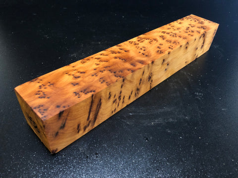 2"x2"x12" Thuya Burl Wood Spindle Turning Blank (#00458)