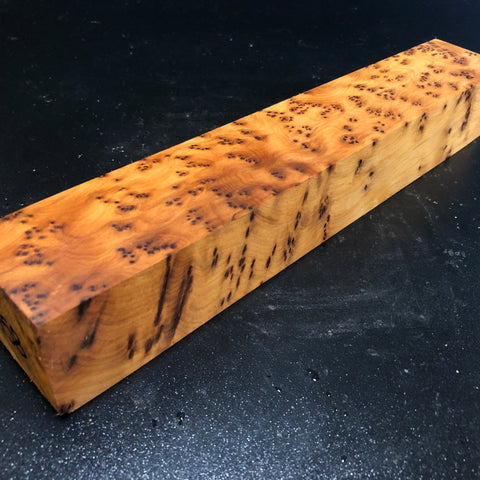 2"x2"x12" Thuya Burl Wood Spindle Turning Blank (#00458)