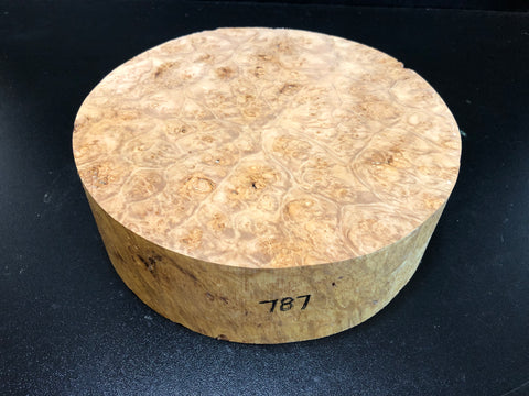 9x2.5 KD Maple Burl Wood Bowl Turning Blank (#00787)