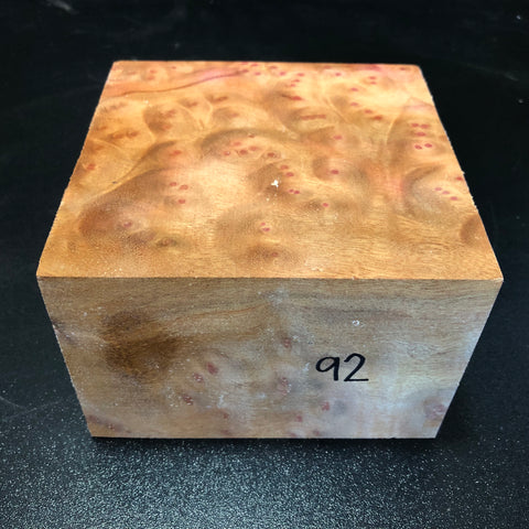 5.25"x5.25"x3.5" Camphor Burl Wood Bowl Turning Blank (#0092)