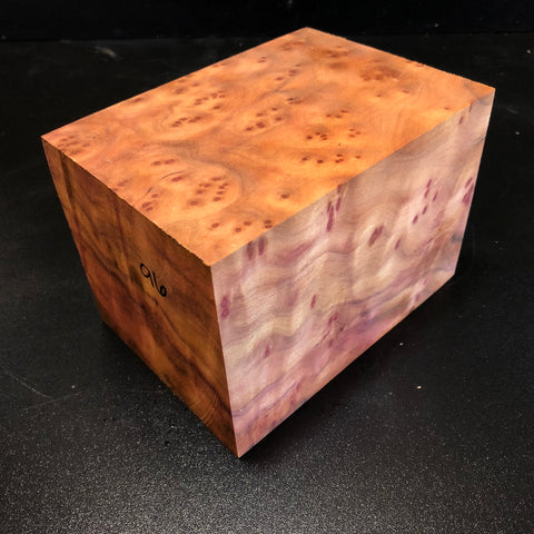 4.5"x4.5"x6.25" Camphor Burl Wood Spindle Turning Blank (#0096)