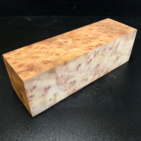 3.5"x3.5"x10.75" Camphor Burl Wood Spindle Turning Blank (#0099)